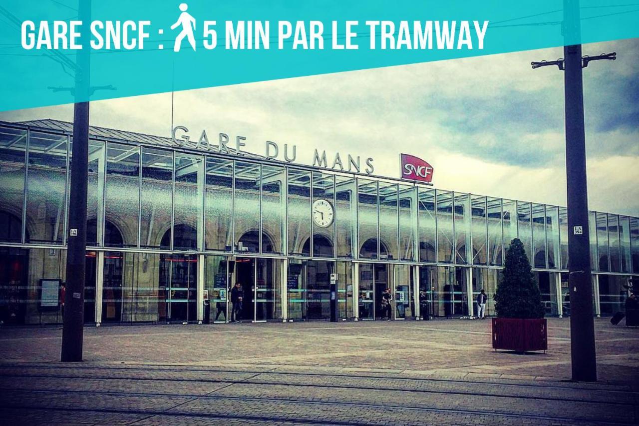 Ferienwohnung Tramway 12 RDC JAURES Cosy proche gare Le Mans Exterior foto